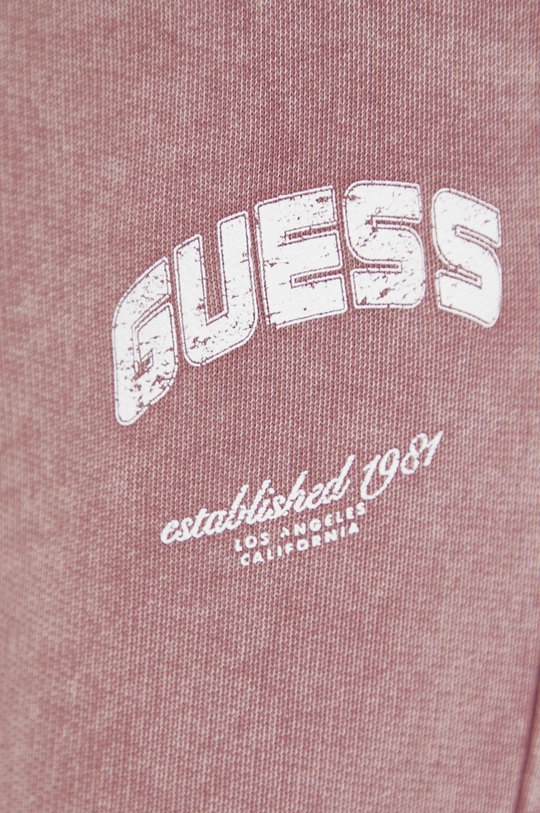 ροζ Βαμβακερό παντελόνι Guess