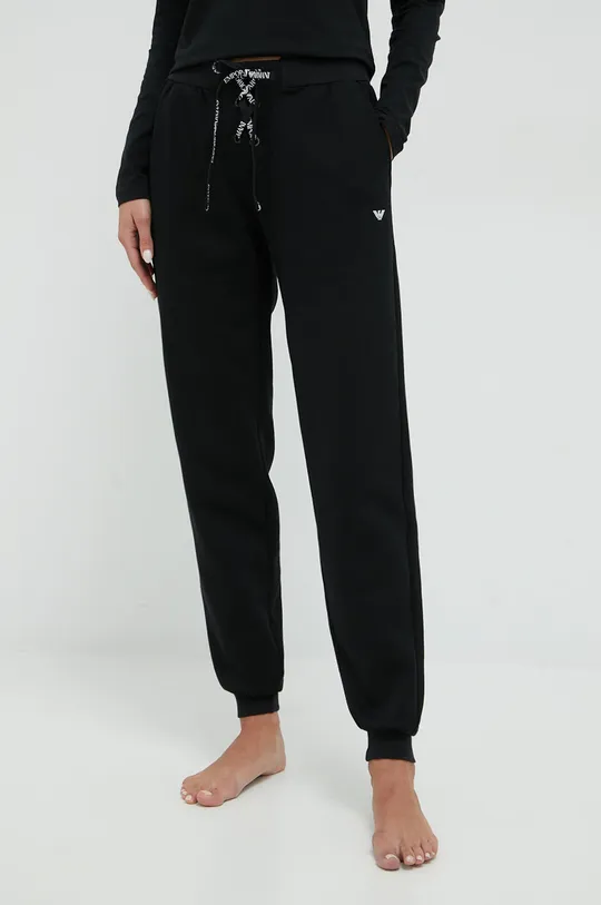 μαύρο Παντελόνι φόρμας Emporio Armani Underwear Γυναικεία