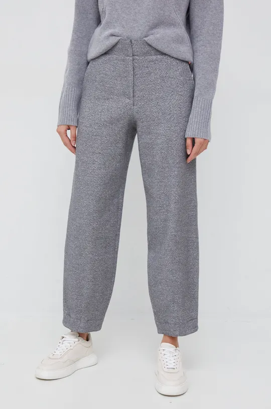 Emporio Armani pantaloni in misto lana grigio