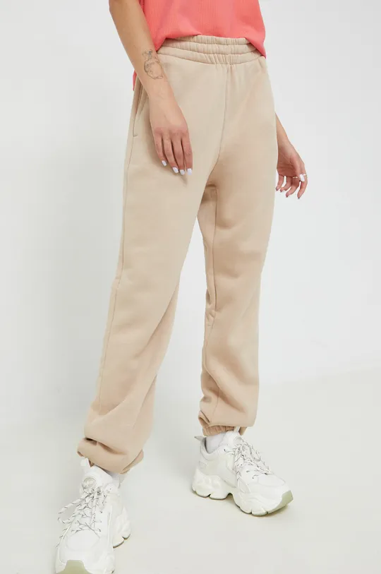 beżowy adidas Originals spodnie dresowe Damski