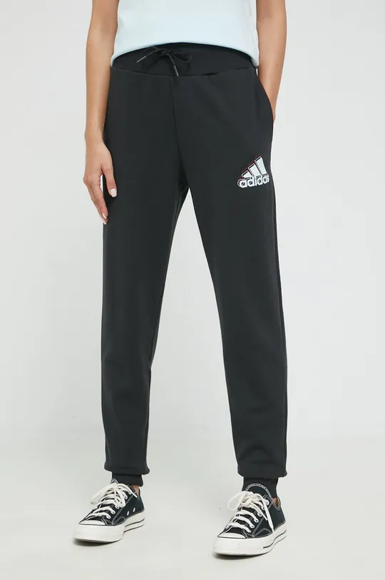 čierna Tepláky adidas Dámsky