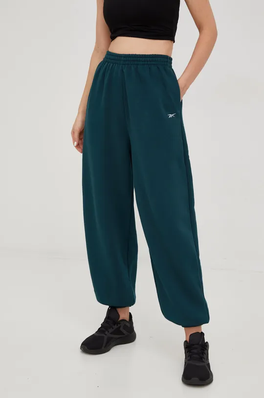 πράσινο Παντελόνι φόρμας Reebok Γυναικεία
