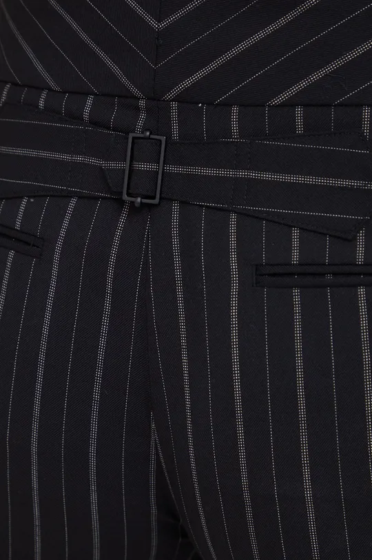 czarny Lauren Ralph Lauren spodnie wełniane 200872111001