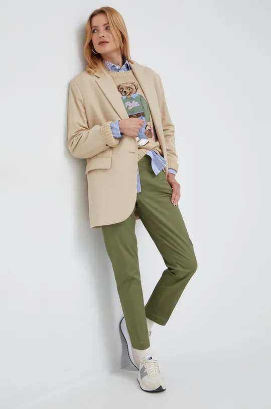 πράσινο Παντελόνι Polo Ralph Lauren Γυναικεία