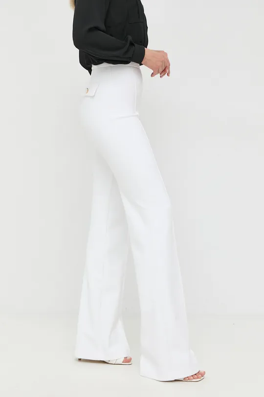 λευκό Παντελόνι Elisabetta Franchi Γυναικεία