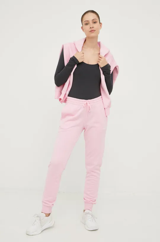 розовый Спортивные штаны adidas Женский