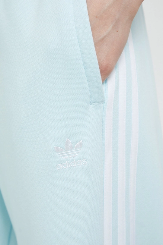 голубой Хлопковые спортивные штаны adidas Originals