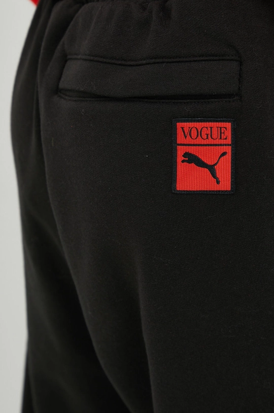 μαύρο Βαμβακερό παντελόνι Puma x VOGUE