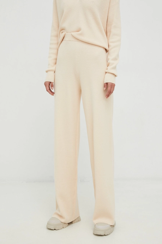 beige Calvin Klein pantaloni in misto lana Donna