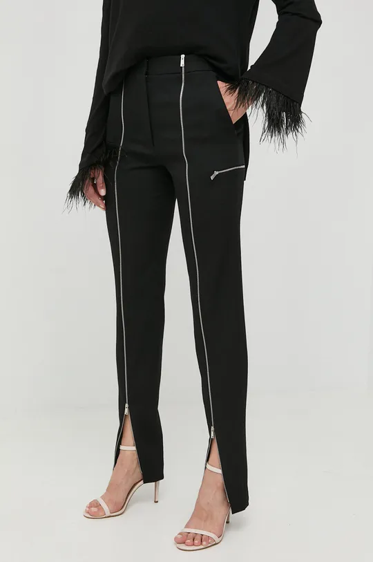 nero Victoria Beckham pantaloni in lana Donna