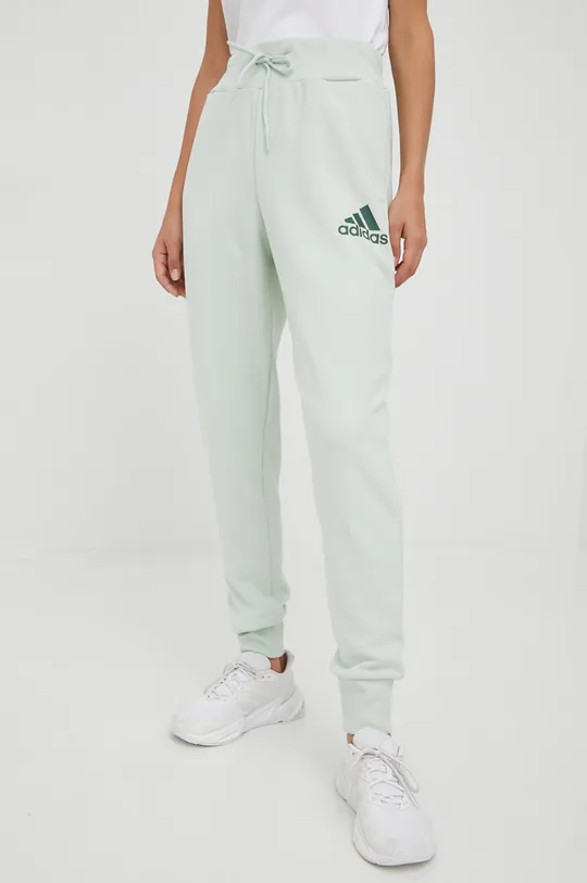 зелёный Спортивные штаны adidas Женский