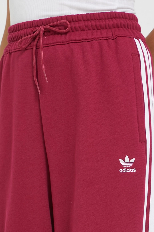 бордо Хлопковые спортивные штаны adidas Originals