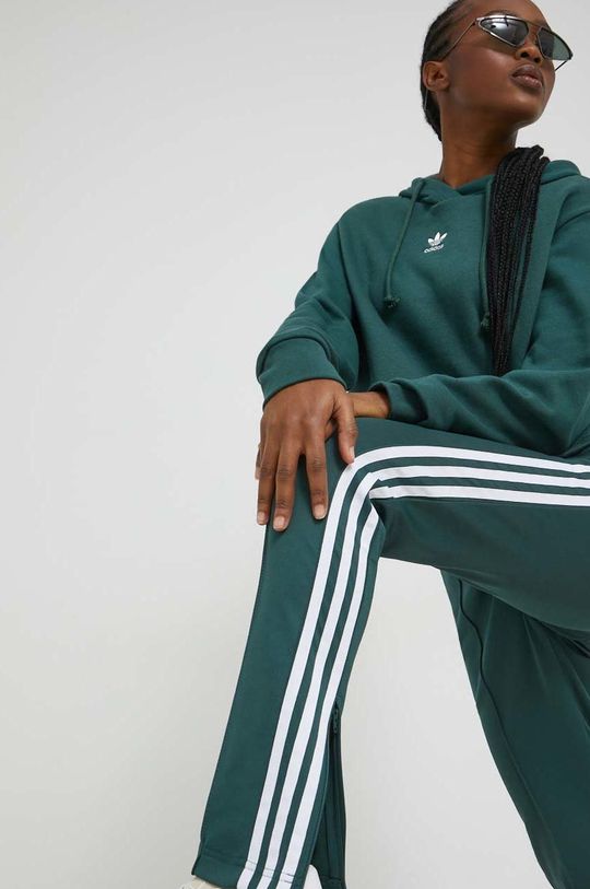 Historian Pay tribute nitrogen adidas Originals pantaloni de trening femei, culoarea verde, cu imprimeu |  ANSWEAR.ro