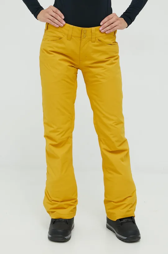 żółty Roxy spodnie Backyard Damski