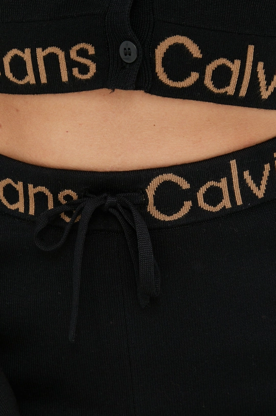 čierna Nohavice Calvin Klein Jeans