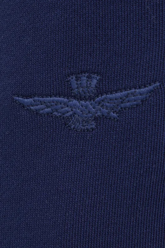granatowy Aeronautica Militare spodnie dresowe bawełniane