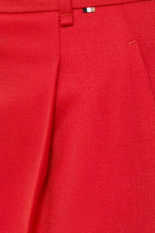 κόκκινο Μάλλινο παντελόνι BOSS