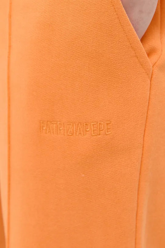 pomarańczowy Patrizia Pepe spodnie dresowe bawełniane
