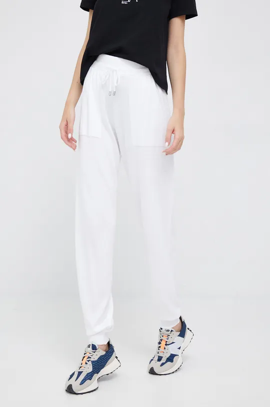 biały United Colors of Benetton spodnie dresowe Damski