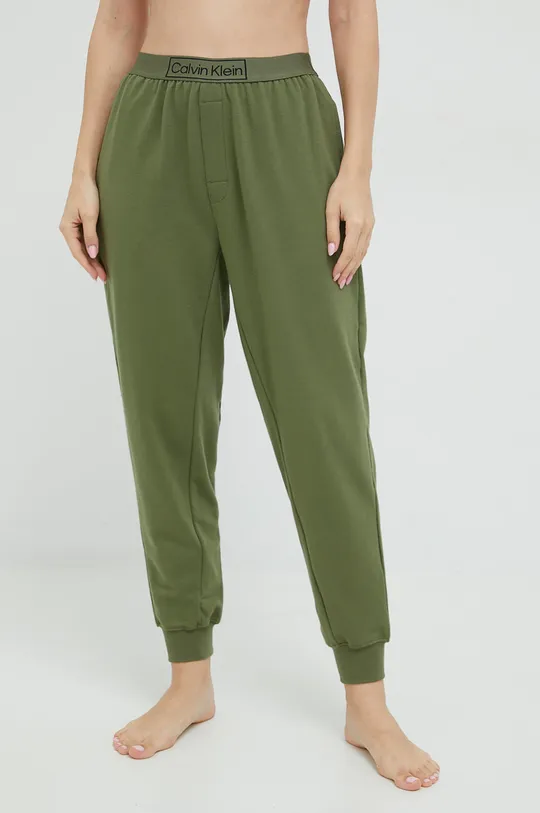 πράσινο Παντελόνι φόρμας Calvin Klein Underwear Γυναικεία