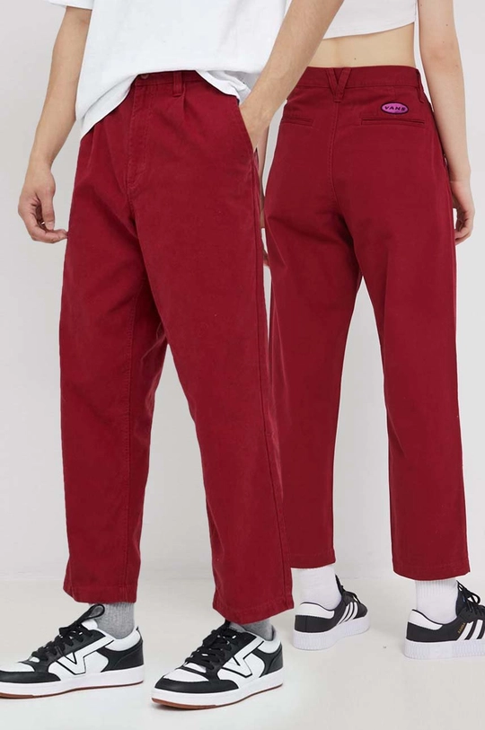 rosso Vans pantaloni in cotone Donna