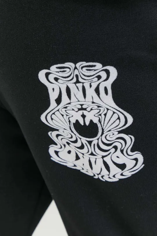 μαύρο Βαμβακερό παντελόνι Pinko