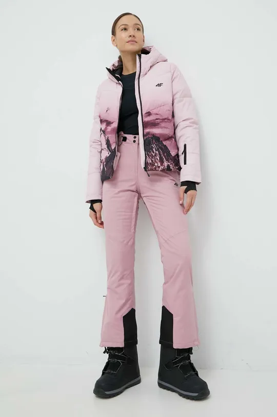 Lyžiarske nohavice 4F ružová