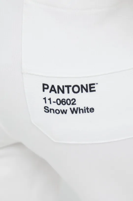 λευκό Βαμβακερό παντελόνι United Colors of Benetton X Pantone