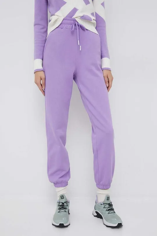 United Colors of Benetton pantaloni da jogging in cotone X Pantone violetto