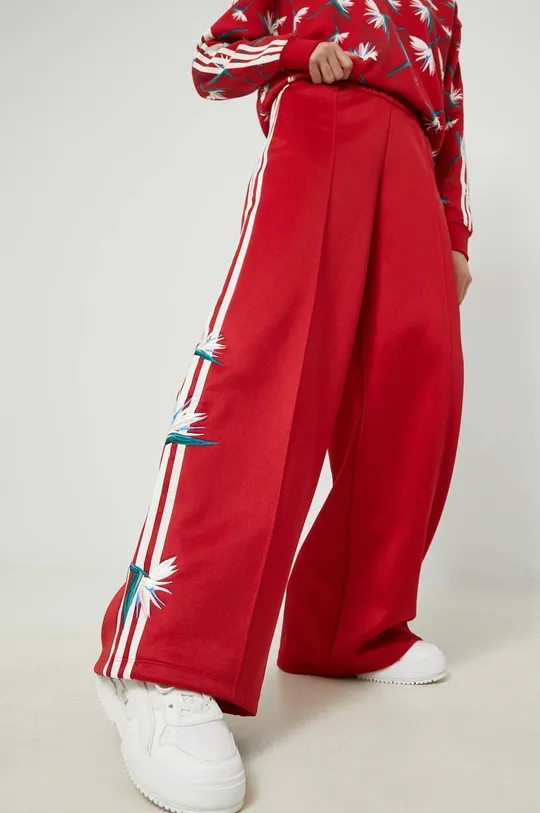κόκκινο Παντελόνι φόρμας adidas Originals X Thebe Magugu Γυναικεία