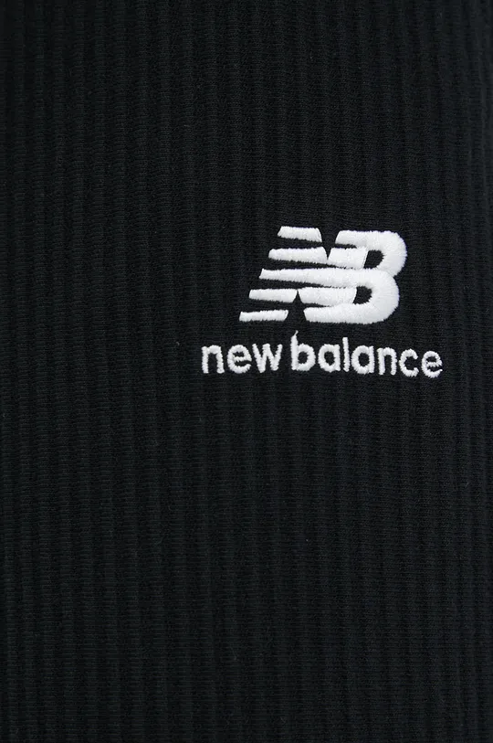 μαύρο Βαμβακερό παντελόνι New Balance