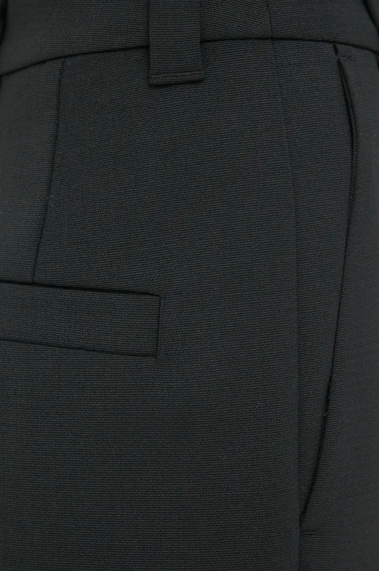 czarny Marc O'Polo spodnie z domieszką wełny
