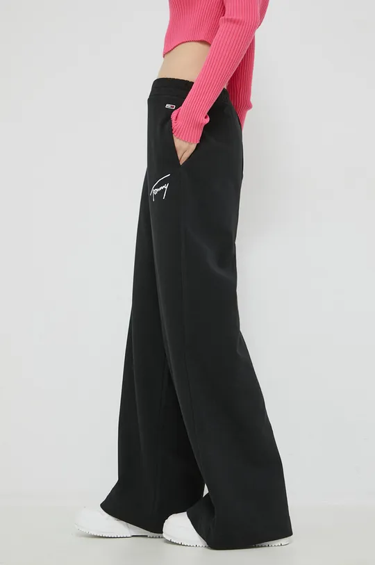 μαύρο Παντελόνι φόρμας Tommy Jeans Γυναικεία