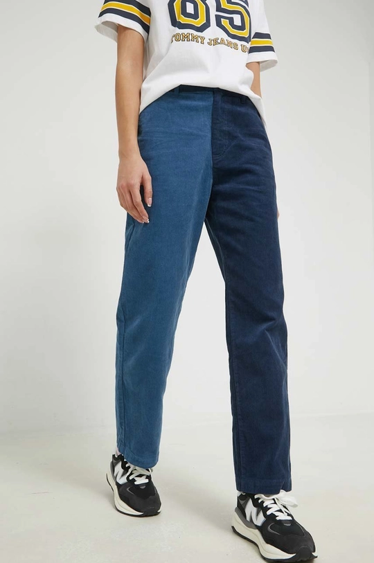 Brixton pantaloni in velluto a coste blu navy