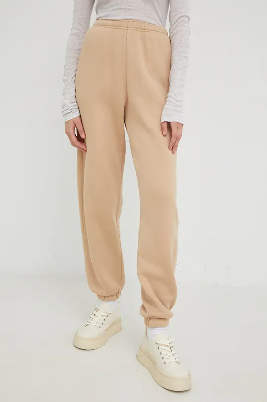 brązowy American Vintage spodnie dresowe Damski