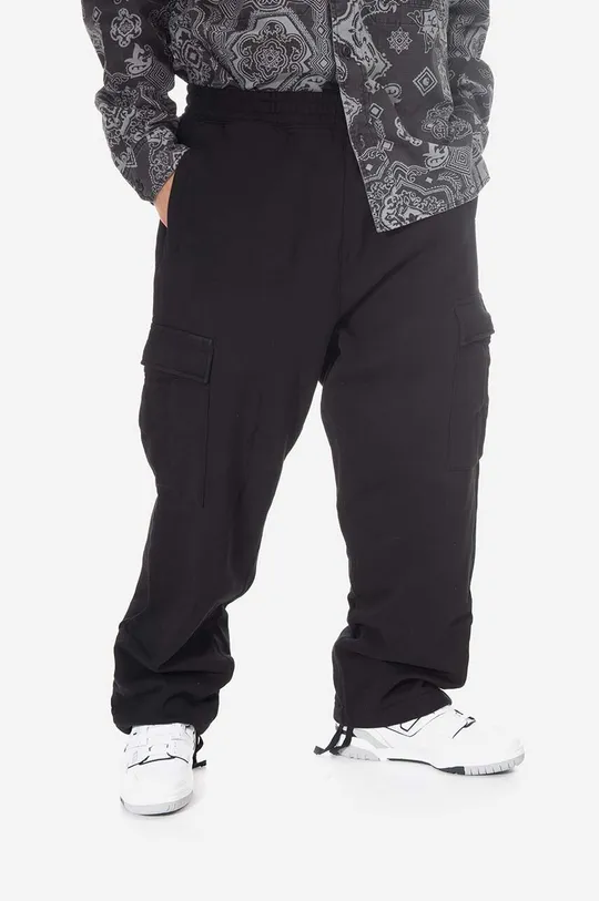 crna Pamučni donji dio trenirke Carhartt WIP Wade Sweat Pant Ženski