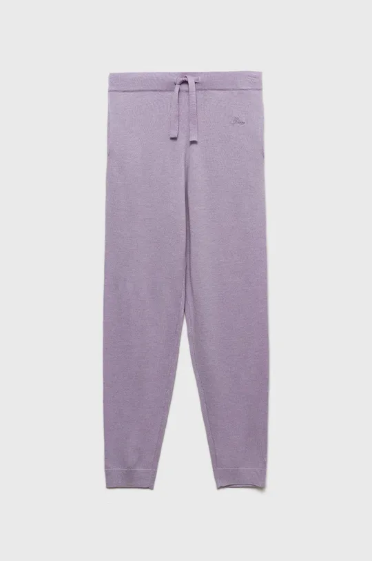 фіолетовий Дитячі спортивні штани Guess Для дівчаток