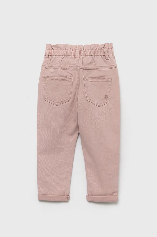 Дитячі джинси United Colors of Benetton рожевий