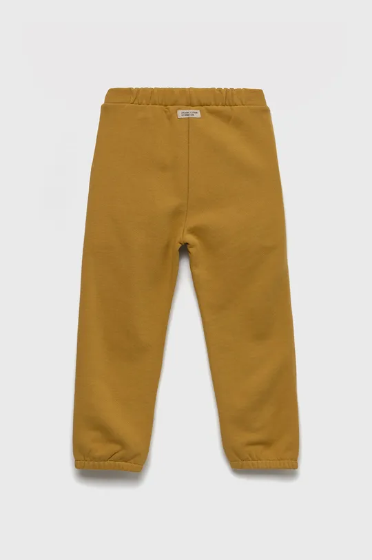 United Colors of Benetton pantaloni tuta in cotone bambino/a giallo