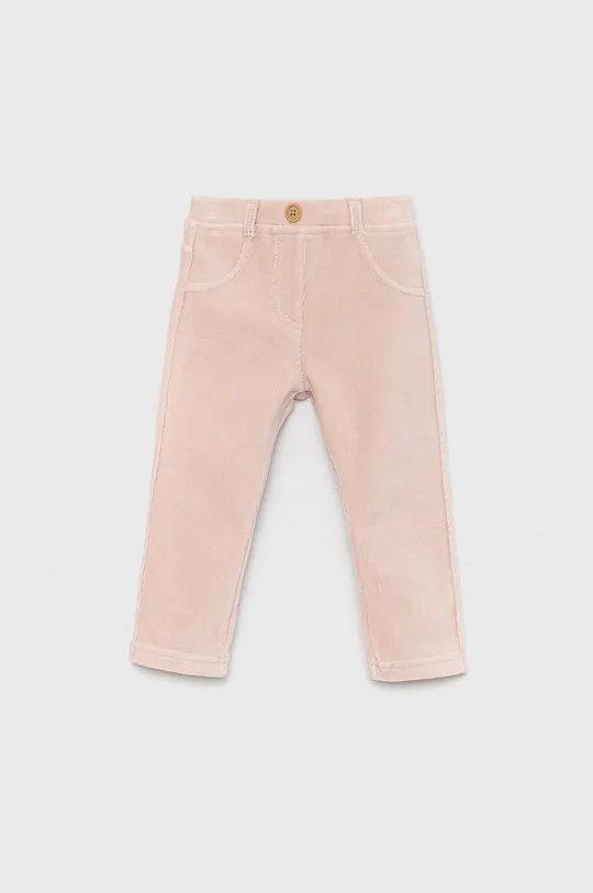 różowy United Colors of Benetton spodnie niemowlęce Dziewczęcy