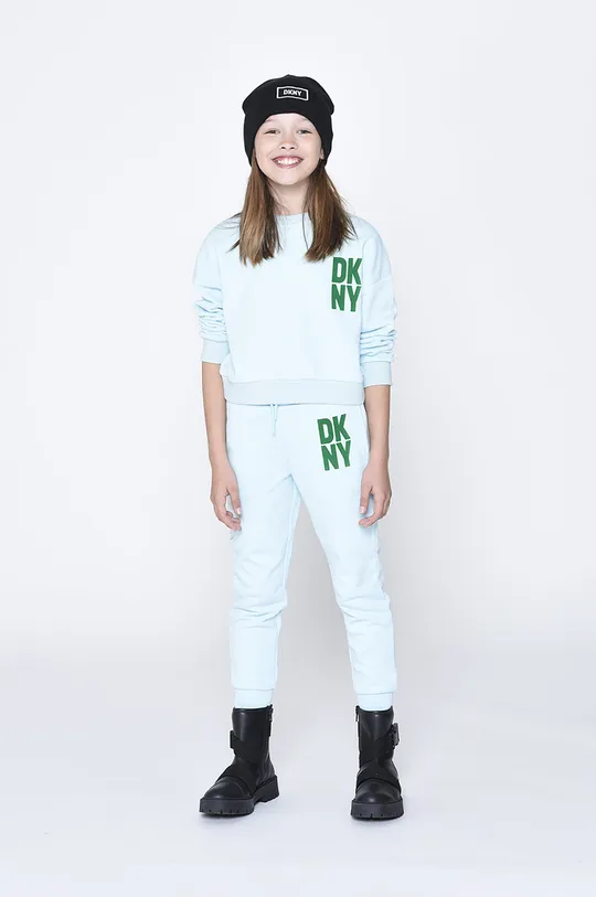 бірюзовий Спортивні штани Dkny Для дівчаток