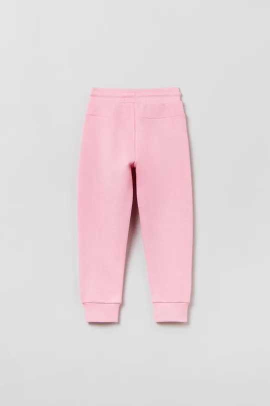 OVS spodnie dresowe bawełniane dziecięce różowy