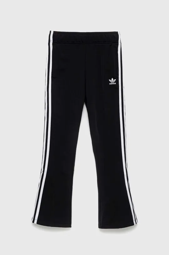 чёрный Детские спортивные штаны adidas Originals Для девочек