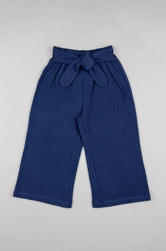голубой Детские хлопковые брюки zippy Для девочек