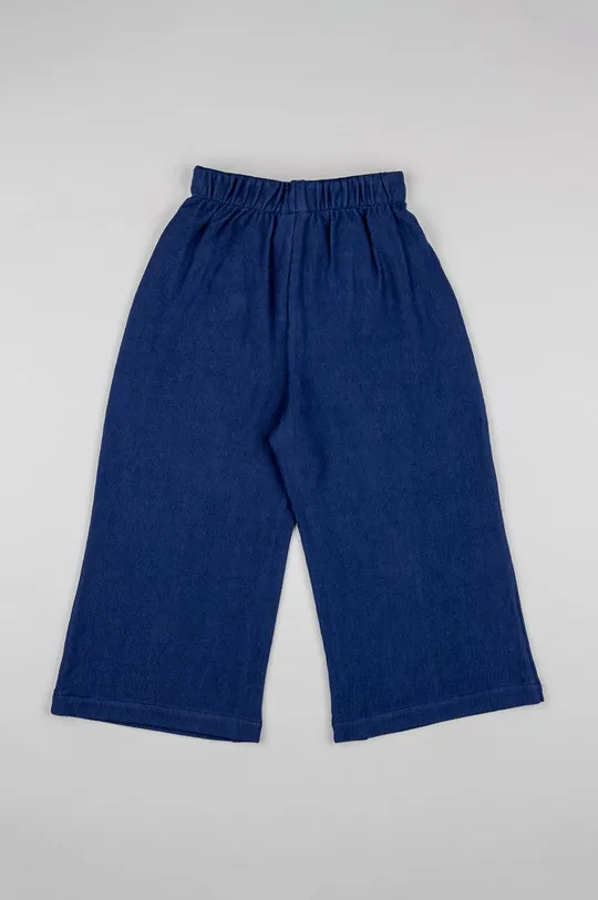 Otroške bombažne hlače zippy modra