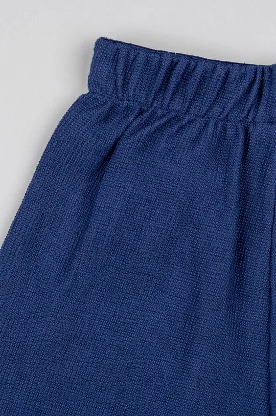 μπλε Παιδικό βαμβακερό παντελόνι zippy