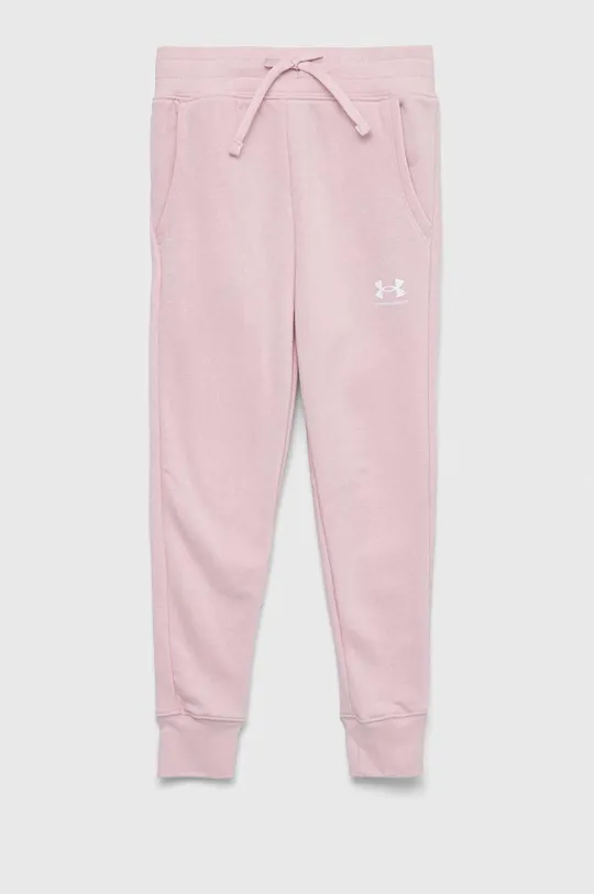 розовый Детские спортивные штаны Under Armour Для девочек