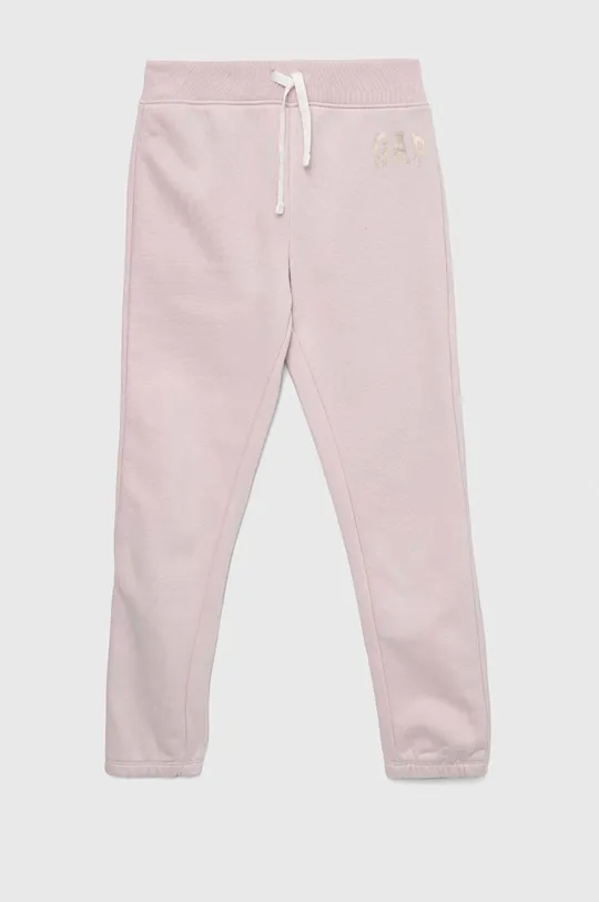 różowy GAP spodnie dresowe dziecięce Dziewczęcy