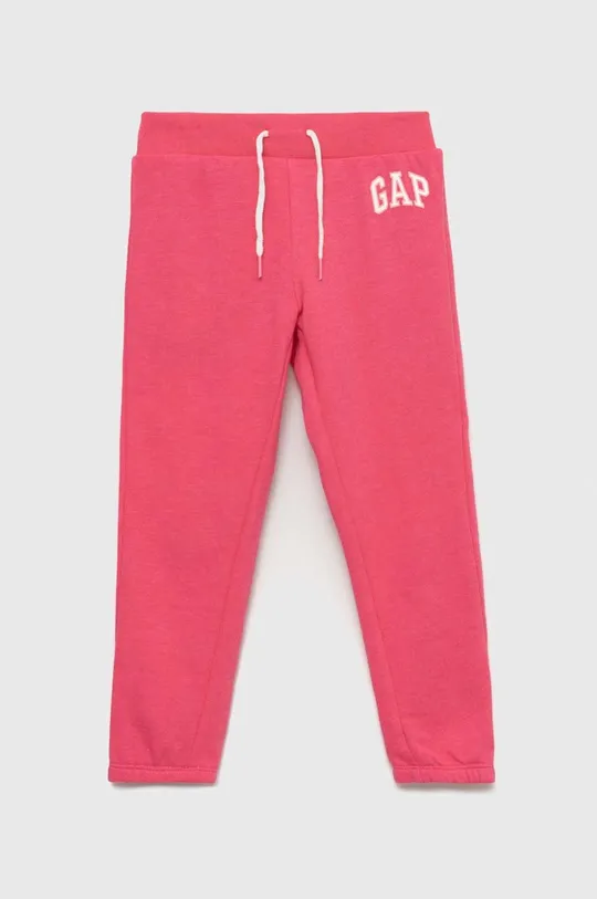 różowy GAP spodnie dresowe dziecięce Dziewczęcy