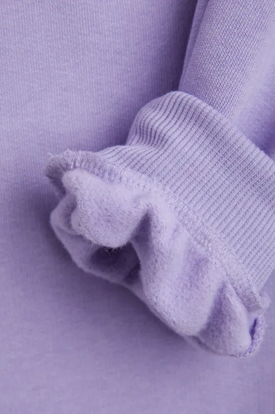 fioletowy Mini Rodini spodnie dresowe bawełniane dziecięce
